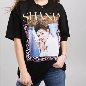 DAY Shania Black Oversized Graphic T-Shirt, Size S/M